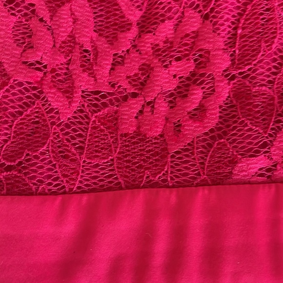 Bebe Shawna Hot Pink Lace Dress Size 00 - Picture 9 of 10